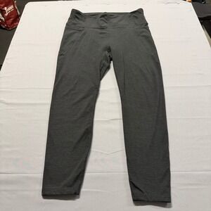 JoyLab Womens High Waisted Side Pocket Leggings Charcoal Heather Gray Large